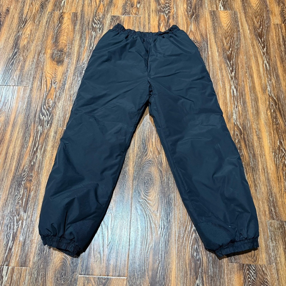 Vintage Columbia Women's L Winter Ski Adjustable Waist Snow Pants Black 90s Y2K